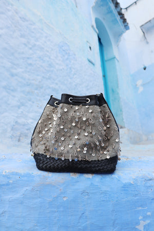 Camelia Crossbody Bag in Pewter Mouzouna