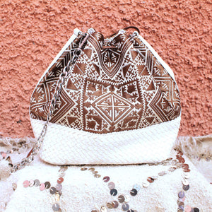 Camelia Crossbody Bag in Crème Tirée