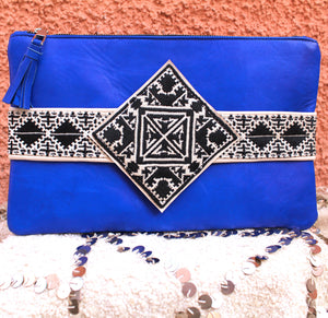 Yasmina Clutch in Cobalt