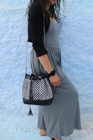 Camelia Crossbody Bag in Noir